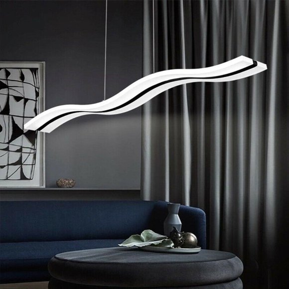 Curvy Wave Chandelier / Ceiling Light - Picture 7 of 16